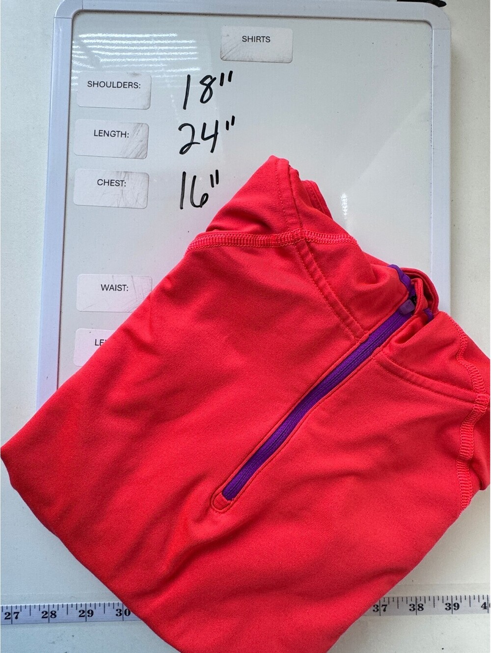 Nike Pro Hyperwarm 3.0 Girls L Coral Purple Dri-FIT Half Zip Hoodie Top - Picture 6 of 13